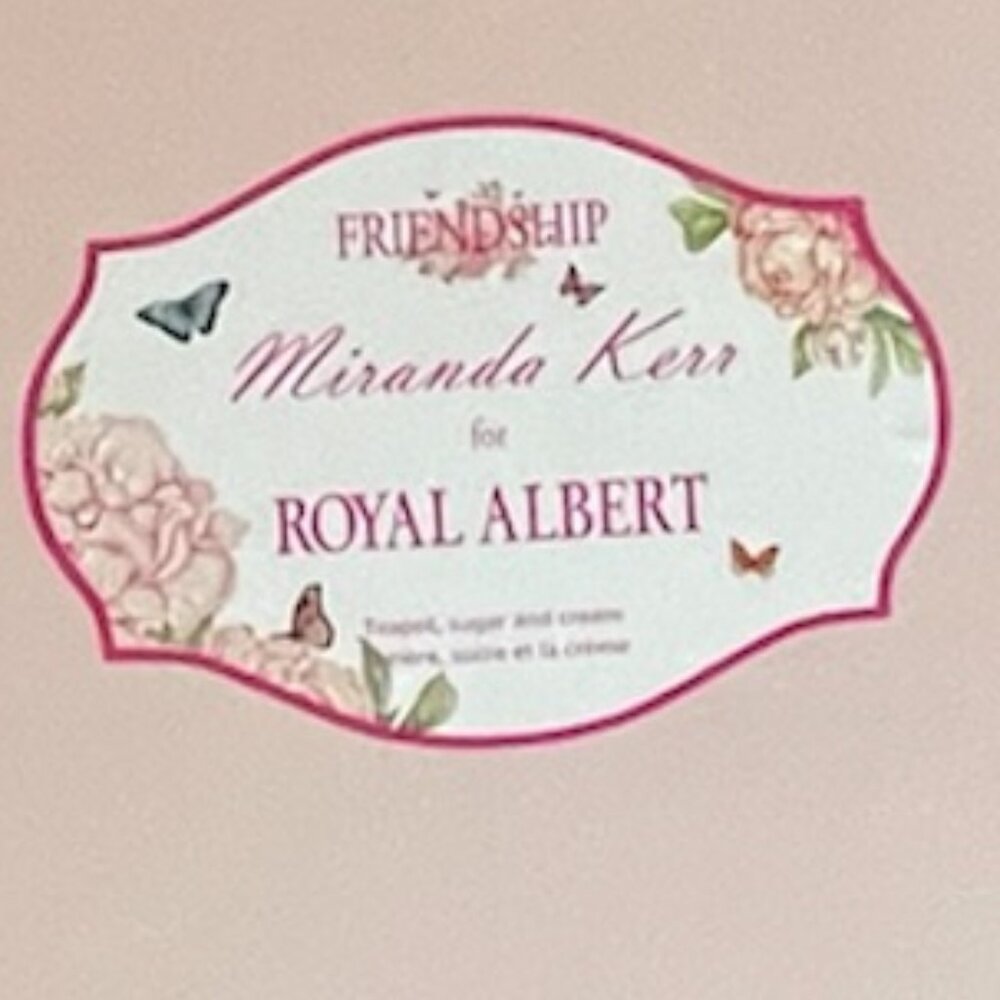 Royal Albert Miranda Kerr PInk Peonies Friendship 3-Piece Tea Set NWT - Picture 4 of 5